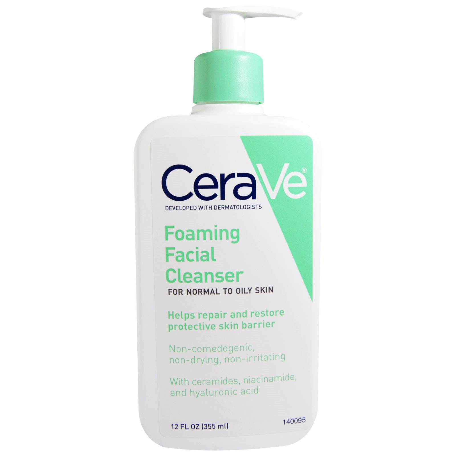 CeraVe, Foaming Facial Cleanser, 12 fl oz (355 ml) - iHerb.com