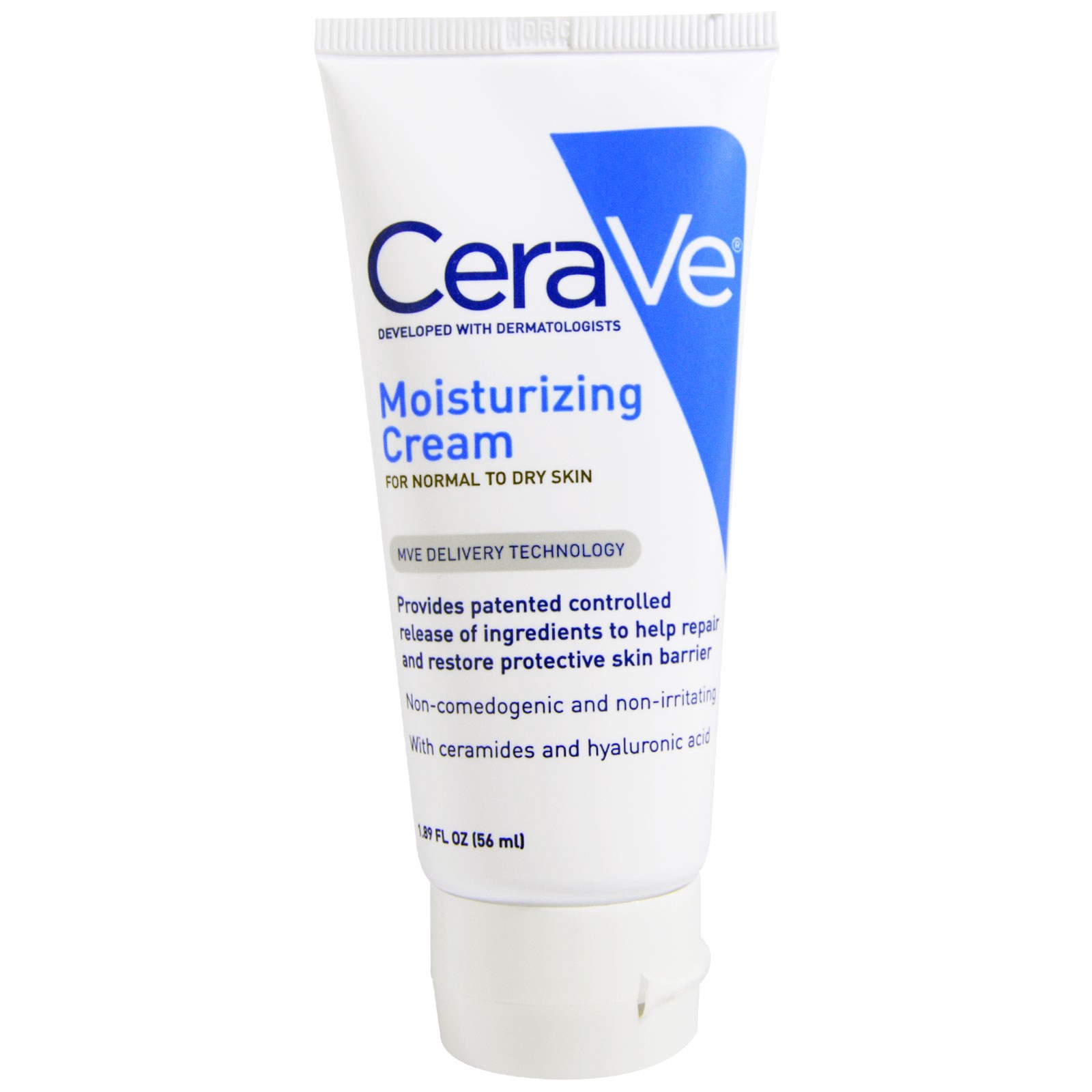 CeraVe, Moisturizing Cream, For Normal to Dry Skin, 1.89 fl oz (56 ml) - iHerb