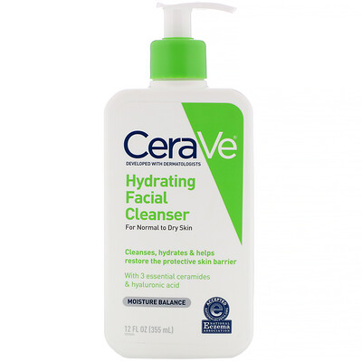 CeraVe увлажняющее средство для очищения лица, 355 мл (12 жидк. унций)