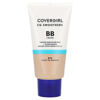 Covergirl, CG Smoothers，BB 霜，SPF 21，810 淺至中色，1.35 液量盎司（40 毫升）