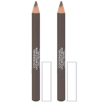 Covergirl Easy Breezy, карандаши для придания контура и закрашивания бровей, оттенок 510 «Мягкий коричневый», 1,7 г (0,06 унции)