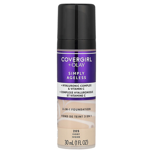 Covergirl Olay Simply Ageless 3in1 Foundation 205 Ivory 1 fl oz 30 ml