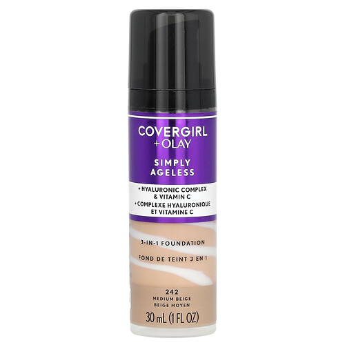 Covergirl Olay Simply Ageless 3in1 Foundation 242 Medium Beige 1 fl oz 30 ml