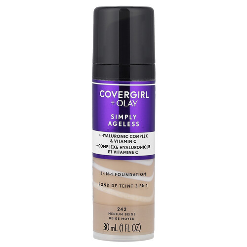 Covergirl Olay Simply Ageless 3in1 Foundation 242 Medium Beige 1 fl oz 30 ml