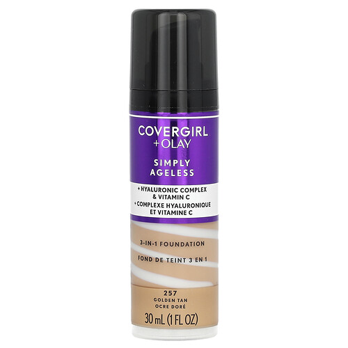 Covergirl Olay Simply Ageless 3in1 Foundation 257 Golden Tan 1 fl oz 30 ml