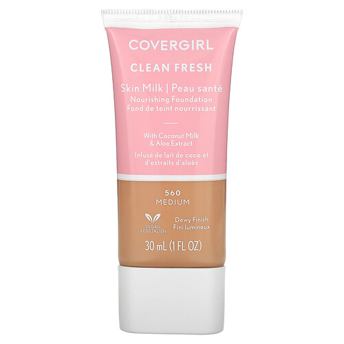 Covergirl, Clean Fresh, Skin Milk Nourishing Foundation, nährende Foundation mit Hautmilch, 560 Medium, 30 ml (1 fl. oz.)