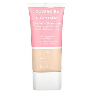 Covergirl, Clean Fresh, Base nutritiva de leche para la piel, 510 Porcelana, 30 ml (1 oz. líq.)