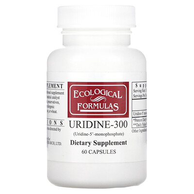 

Ecological Formulas Uridine-300 60 Capsules