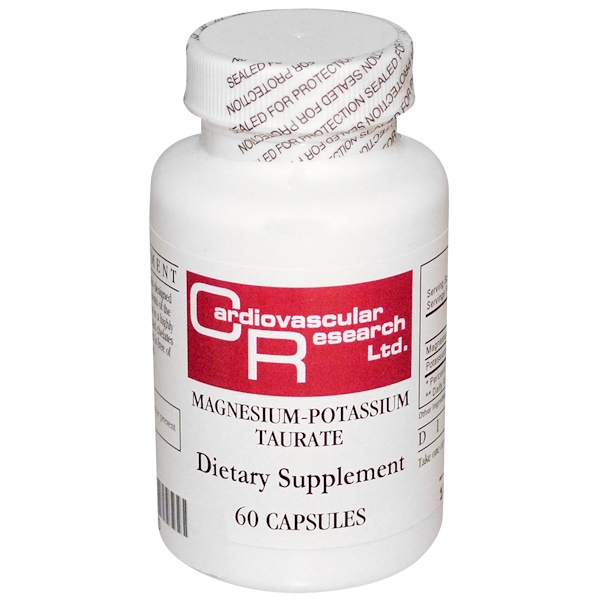 Cardiovascular Research, MagnesiumPotassium Taurate, 60 Capsules iHerb
