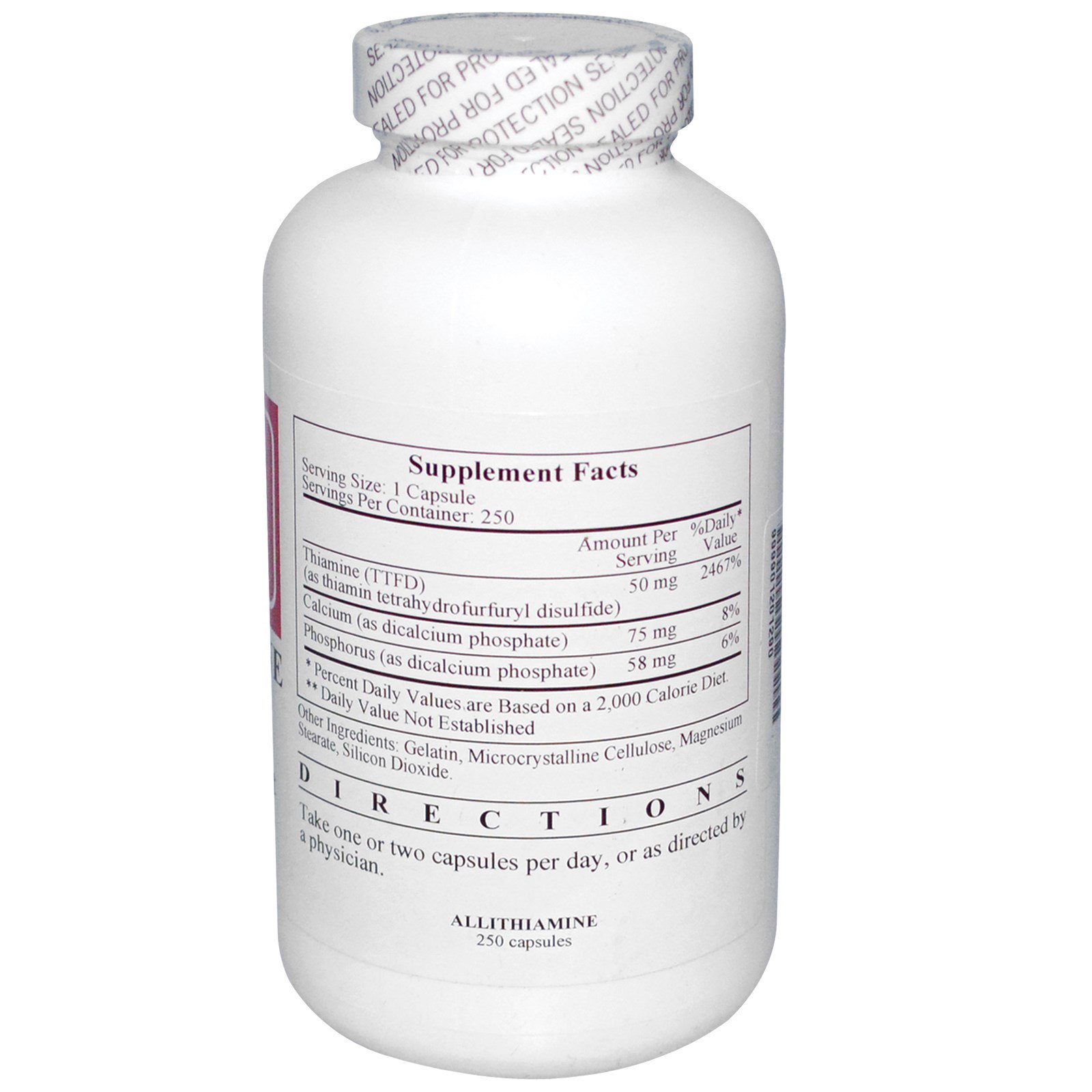 Cardiovascular Research, Ecological Formulas, Allithiamine (Vitamin B1 ...