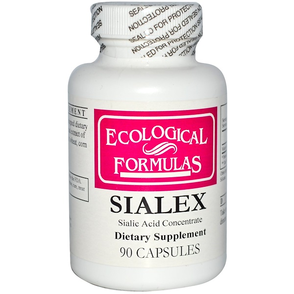 Cardiovascular Research Ltd., Ecological Formulas, Sialex, Sialic Acid Concentrate, 90 Capsules (Discontinued Item) 