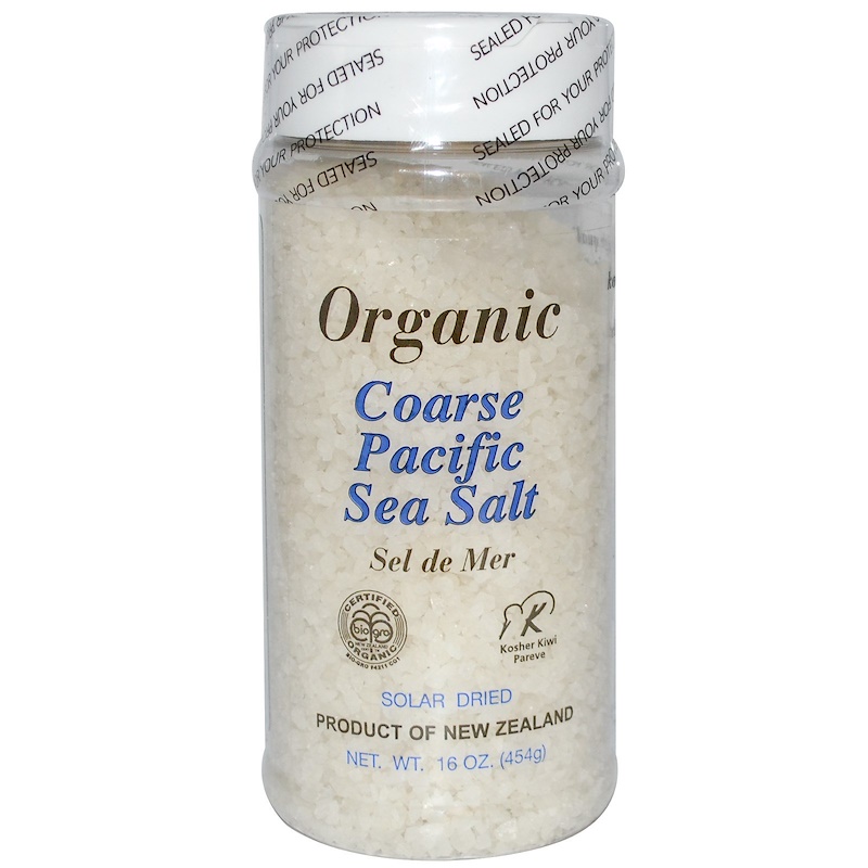 PRI, Organic Coarse Pacific Sea Salt, 16 oz (454 g) iHerb