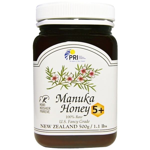 PRI, 100% природный мед Манука 5+, 500 г (1,1 фунта)