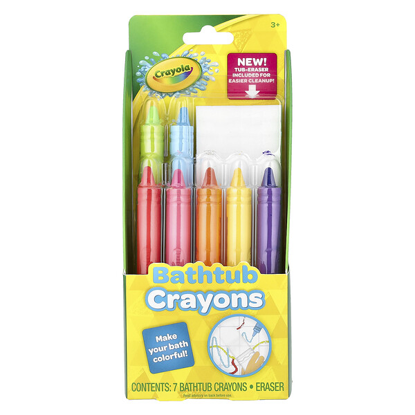 Crayola Bathtub Crayons, Ages 3+, 8 Piece Set