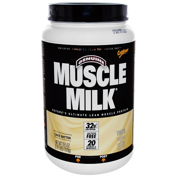 Cytosport, Inc, Настоящее молоко для мышц, белок для "сухих" мышц,  со вкусом кексов, 39.5 унций (1120 г) (Discontinued Item) 