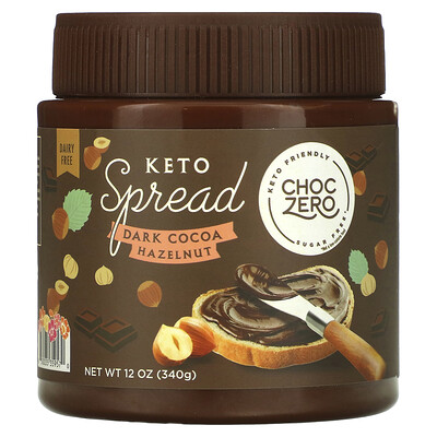 ChocZero Keto Spread, темный какао и лесной