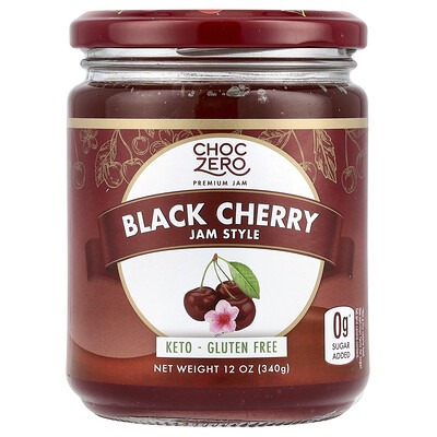 Product Image for ChocZero, Fruit Spread, Black Cherry, 12 oz (340 g)