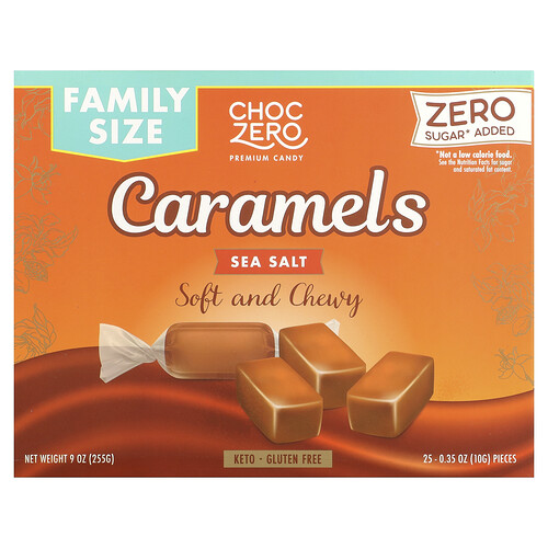 Choczero Caramels, Sea Salt, 9 oz (255 g)
