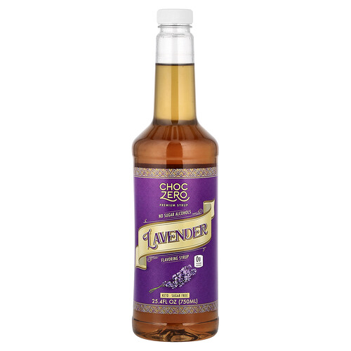 Choczero Premium Syrup, Lavender, Sugar Free, 25.4 fl oz (750 ml)