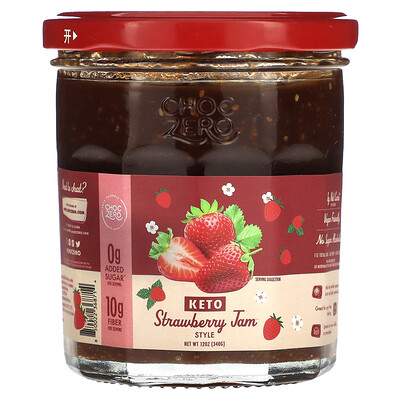 

ChocZero, Keto Strawberry Jam, 12 oz (340 g)