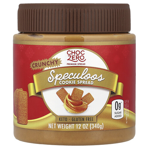 Choczero Speculoos Cookie Spread, Crunchy, 12 oz (340 g)