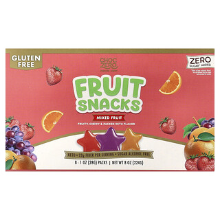 ChocZero, Premium Candy, En-cas aux fruits, Mélange de fruits, 8 sachets, 28 g pièce