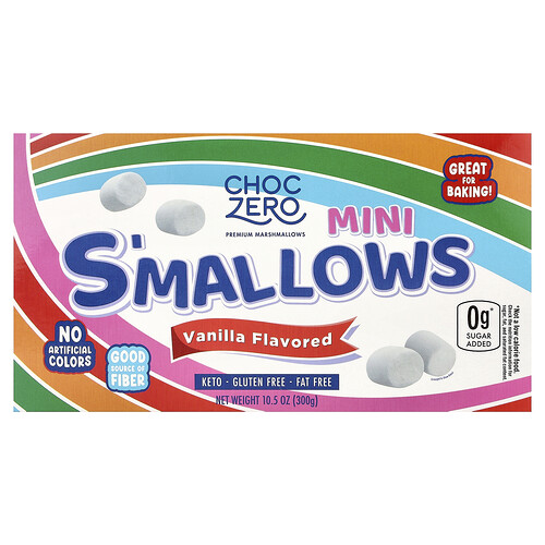 ChocZero, Mini S'mallows, Vanilla, 10.5 oz (300 g)