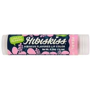 Crazy Rumors, HibisKiss, Hibiscus Flavored Lip Color, Pearl, 0.15 oz (4.4 ml)