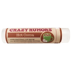 Crazy Rumors, 100% натуральный бальзам для губ, Горячий шоколад, 0,15 унции (4,4 мл)