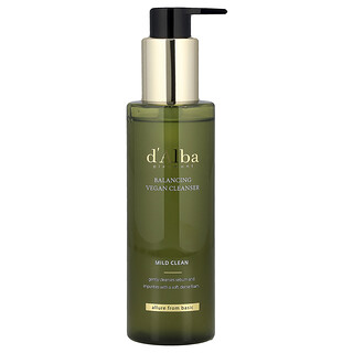 d'Alba, Detergente vegano riequilibrante, pulizia delicata, 200 ml