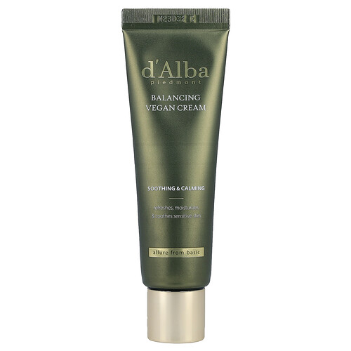 d'Alba, Ausgleichende vegane Creme, 55 ml (1,85 fl. oz.)