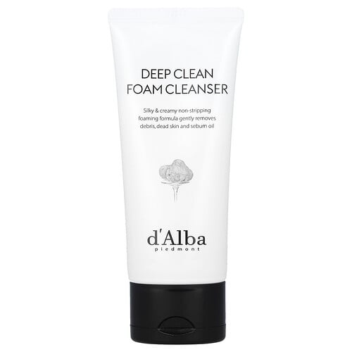 D'alba Deep Clean Foam Cleanser, White Truffle, 2.7 fl oz (80 ml)