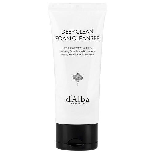 d'Alba, Deep Clean Foam Cleanser, Schaumreiniger, Weißer Trüffel, 80 ml (2,70 fl. oz.)