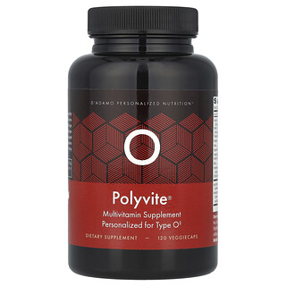 D'adamo, Polyvite® O, Suplemento multivitamínico, 120 cápsulas vegetales