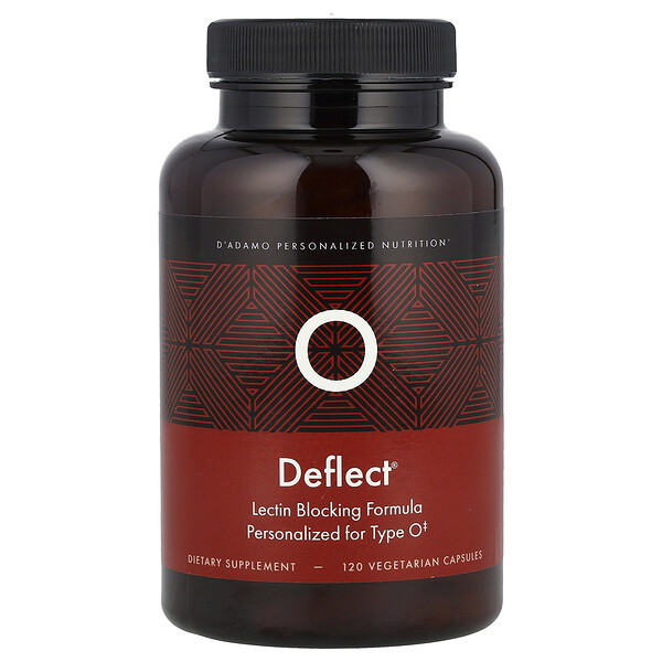 D'adamo Deflect® O, Lectin Blocking Formula, 120 Vegetarian Capsules