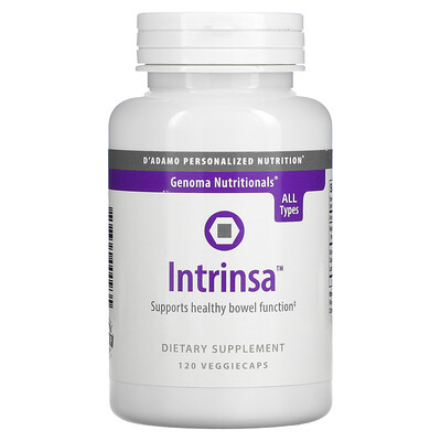 

D'adamo, Genoma Nutritionals, Intrinsa, 120 Veggie Caps