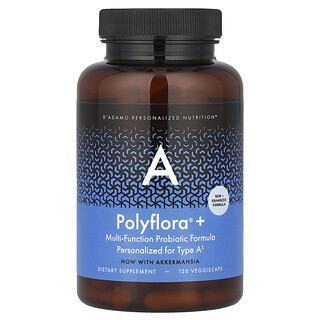 D'adamo, Polyflora®+A, Fórmula probiótica multifunción, 120 cápsulas vegetales