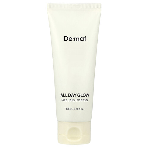 De:maf All Day Glow, Rice Jelly Cleanser, 3.38 fl oz (100 ml)