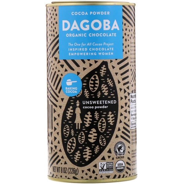 Dagoba Organic Chocolate, مسحوق الكاكاو، 8 أوقية (226 غم)