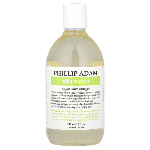Phillip Adam, Shampoo, Appelciderazijn, 12 fl oz (355 ml)