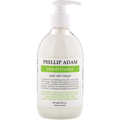 Купить Phillip Adam Conditioner, Apple Cider Vinegar, 12 fl oz (355 ml)