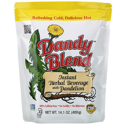 Купить Dandy Blend Растворимый травяной напиток с одуванчиком, без кофеина, 400 г (14, 1 унции)