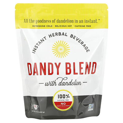 Dandy Blend Растворимый травяной напиток с одуванчиком, без кофеина, 400 г (14,1 унции)
