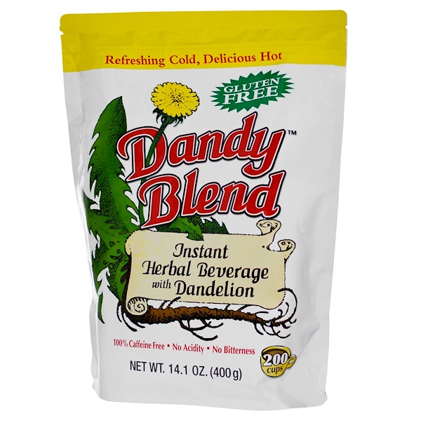 Dandy Blend, Растворимый травяной напиток с одуванчиком, без кофеина, 14.1 унции (400 г)