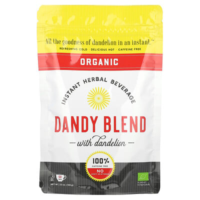 Product Image for Dandy Blend, Organic Instant Herbal Beverage with Dandelion, Caffeine Free, 3.53 oz (100 g)