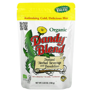 Dandy Blend, 민들레 인스턴트 허벌 음료, 카페인 없음, 유기농, 100 g(3.53 oz)