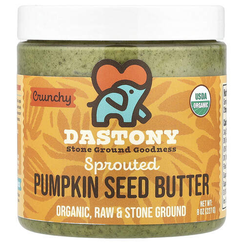 Dastony Sprouted Pumpkin Seed Butter, Crunchy, 8 oz (227 g)