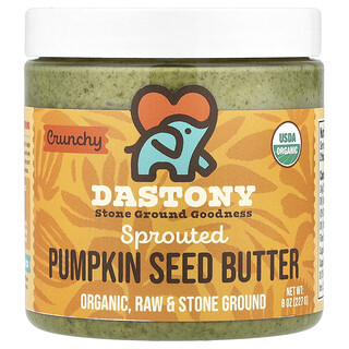 Dastony, Sprouted Pumpkin Seed Butter, Crunchy, 8 oz (227 g)