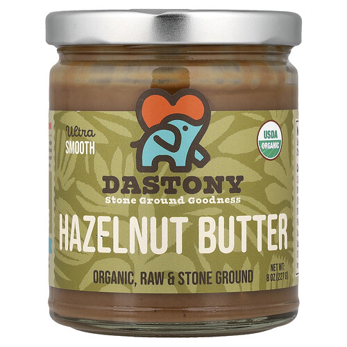 Dastony, Organic Hazelnut Butter, Ultra Smooth, 8 oz (227 g)