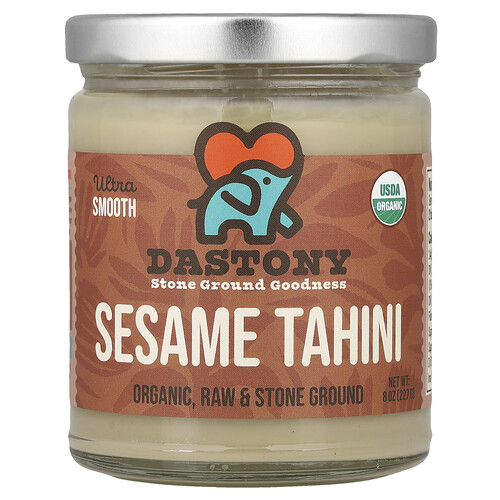 Dastony, Organic Sesame Tahini, Ultra Smooth, 8 oz (227 g)